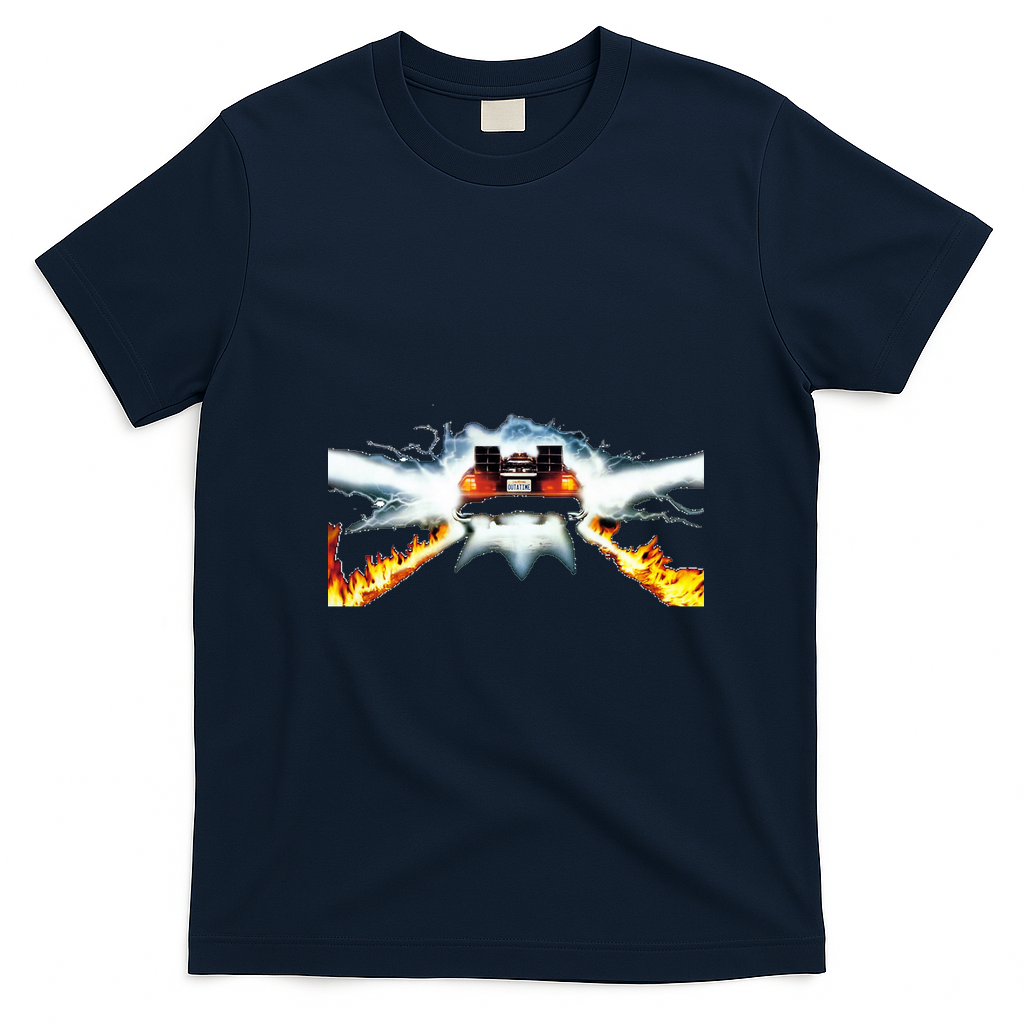 Knight Rider Retro Graphic Tee - Navy Blue