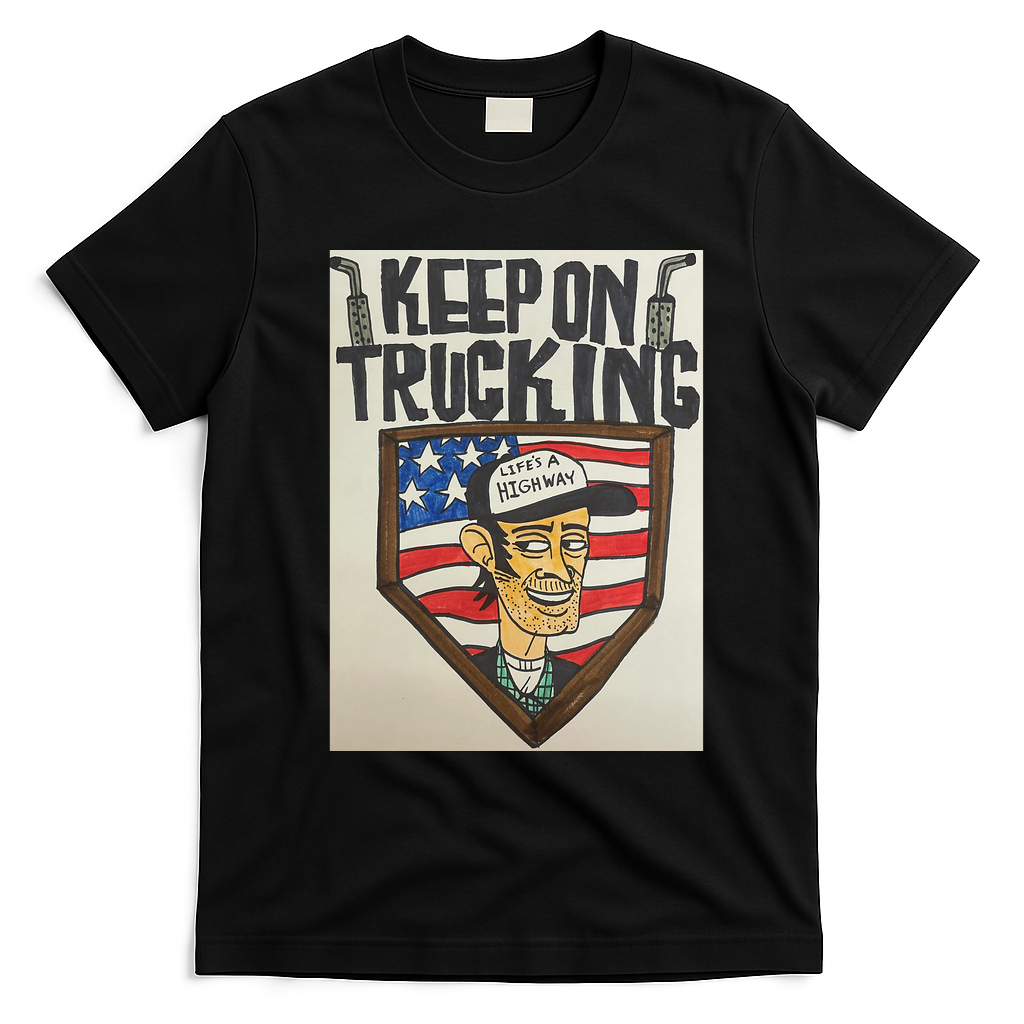 Keep On Trucking Classic Road Tee - Black
