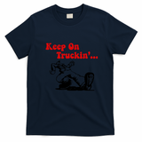 Keep On Truckin’ Long-Haul T-Shirt - Navy Blue