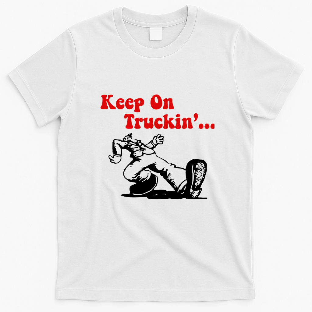Keep On Truckin’ Long-Haul T-Shirt - White