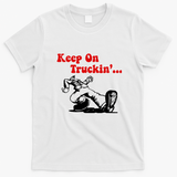 Keep On Truckin’ Long-Haul T-Shirt - White