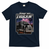 Keep On Truckin’ Vintage Road Tee - Navy Blue