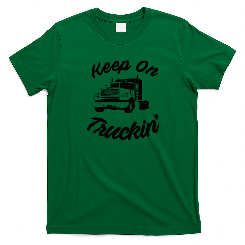 Keep On Truckin’ Road Life T-Shirt - Irish Green