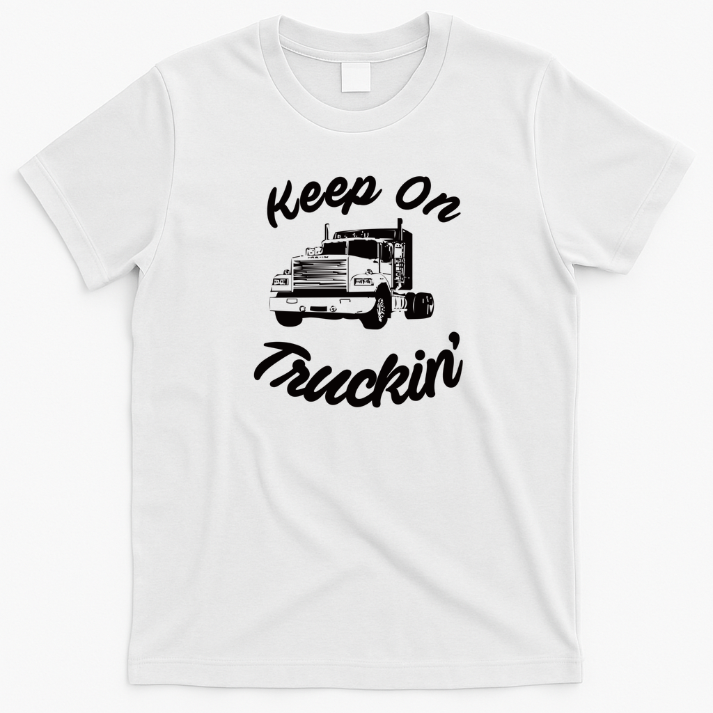 Keep On Truckin’ Road Life T-Shirt - White