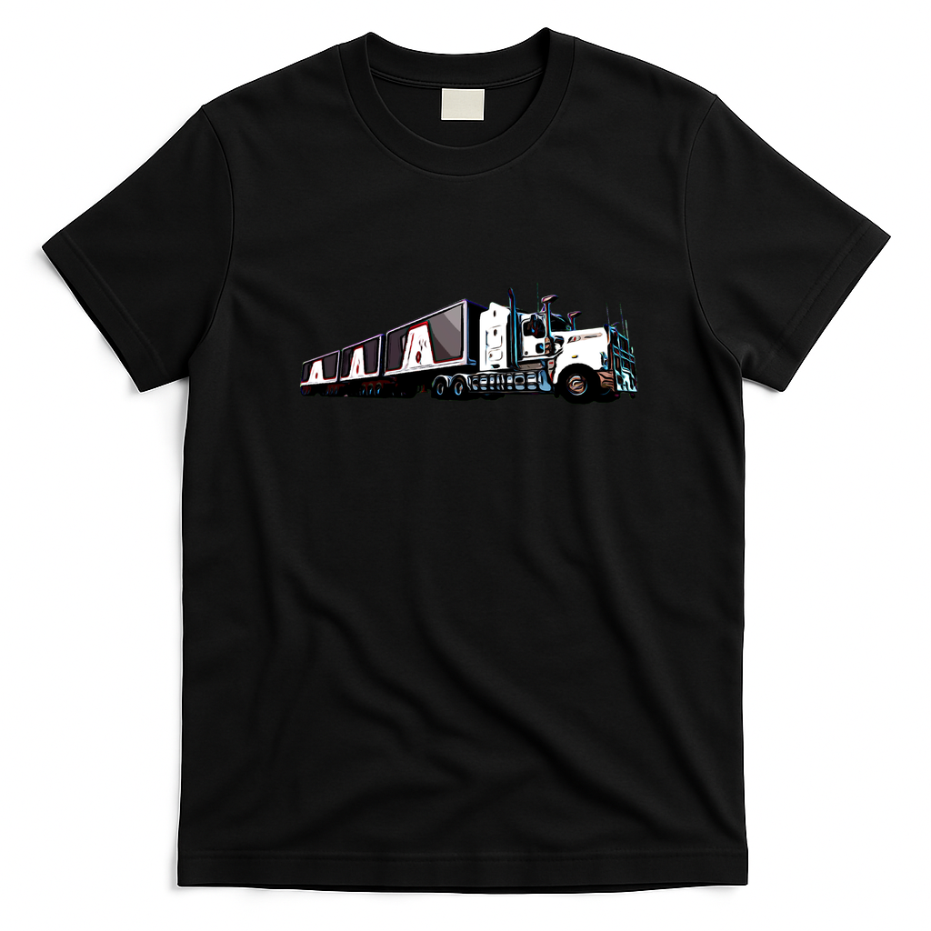 Kenworth T908 Truck Graphic Tee - Black