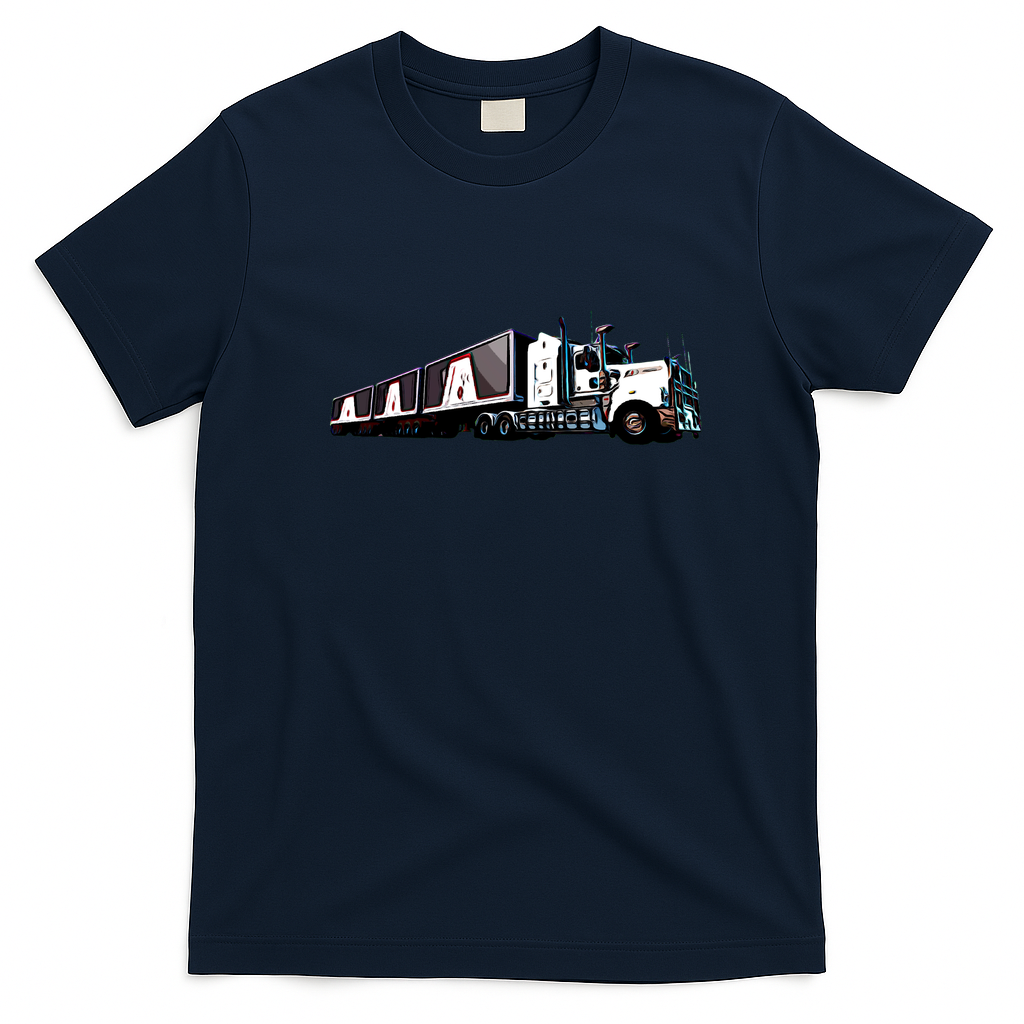 Kenworth T908 Truck Graphic Tee - Navy Blue