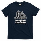 Keep It Truckin’ Retro T-Shirt - Navy Blue