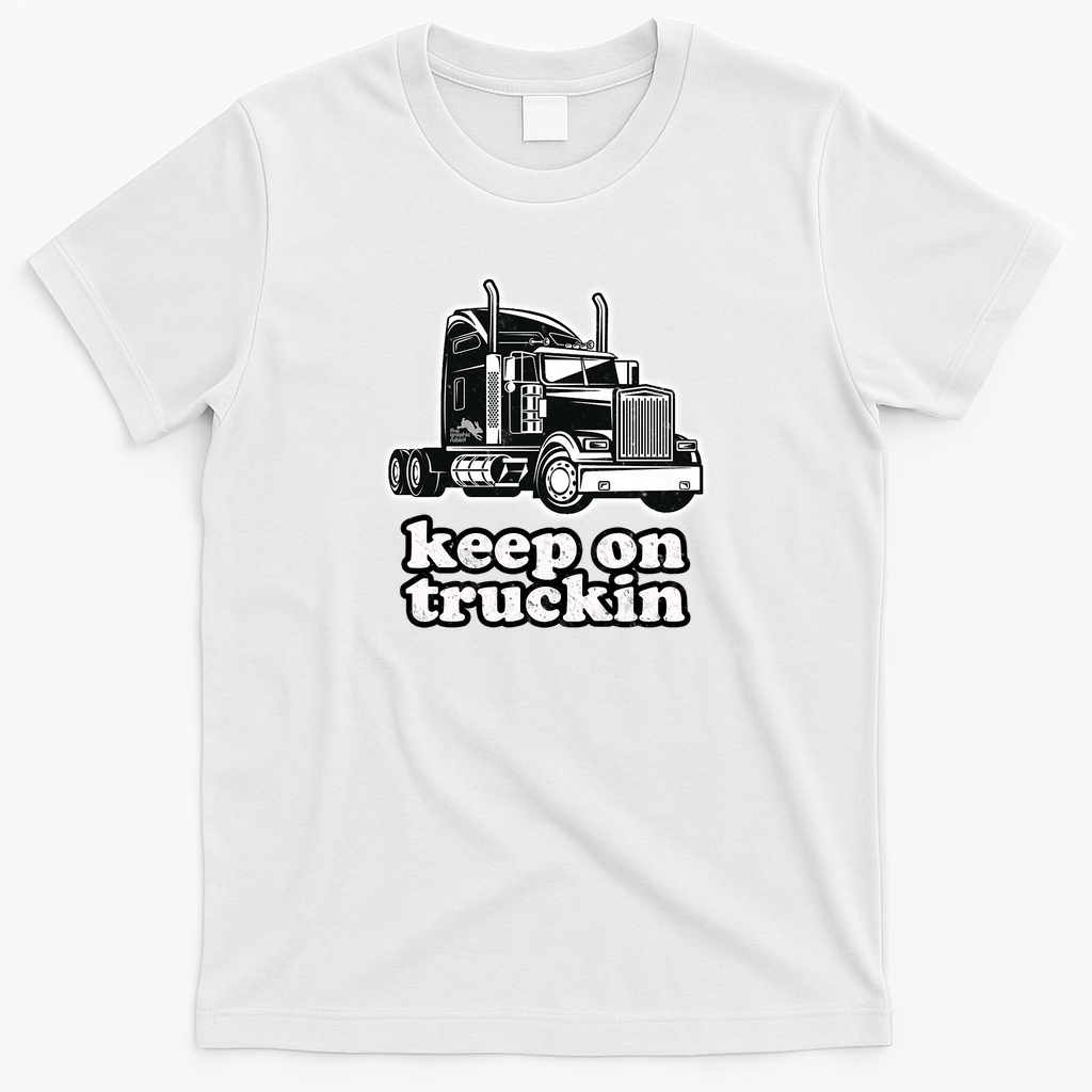 Keep It Truckin’ Retro T-Shirt - White