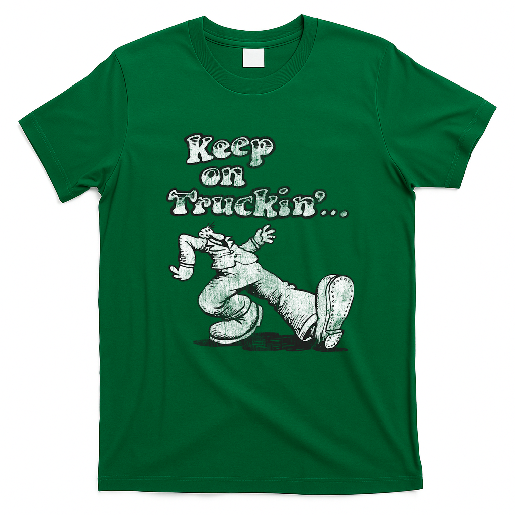 Keep On Truckin’ Classic Graphic Tee - Irish Green