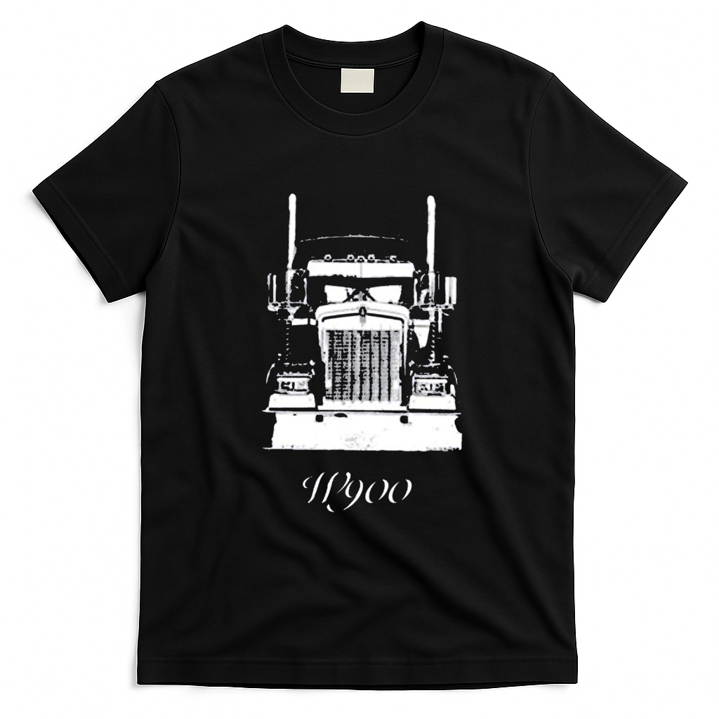 Kenworth W900 Grill Distressed T-Shirt - Black