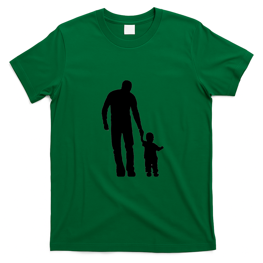 Like Father Like Son Retro Graphic Tee - Irish Green