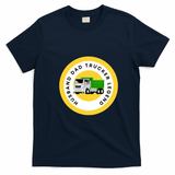 The Legend of the Trucker Husband and Father Graphic T-Shirt - Navy Blue