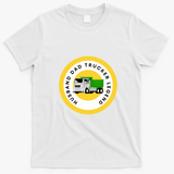 The Legend of the Trucker Husband and Father Graphic T-Shirt - White