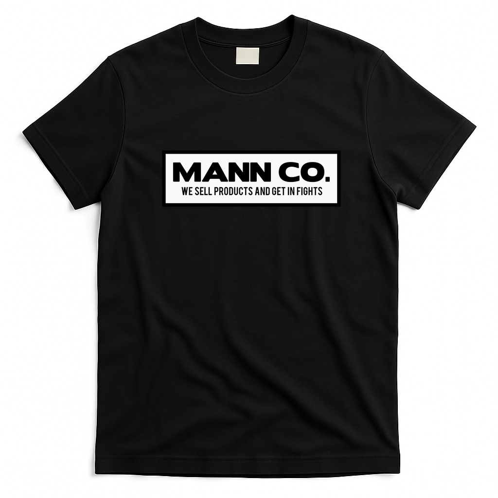 MANN CO Deep Machine Retro Graphic Tee - Black