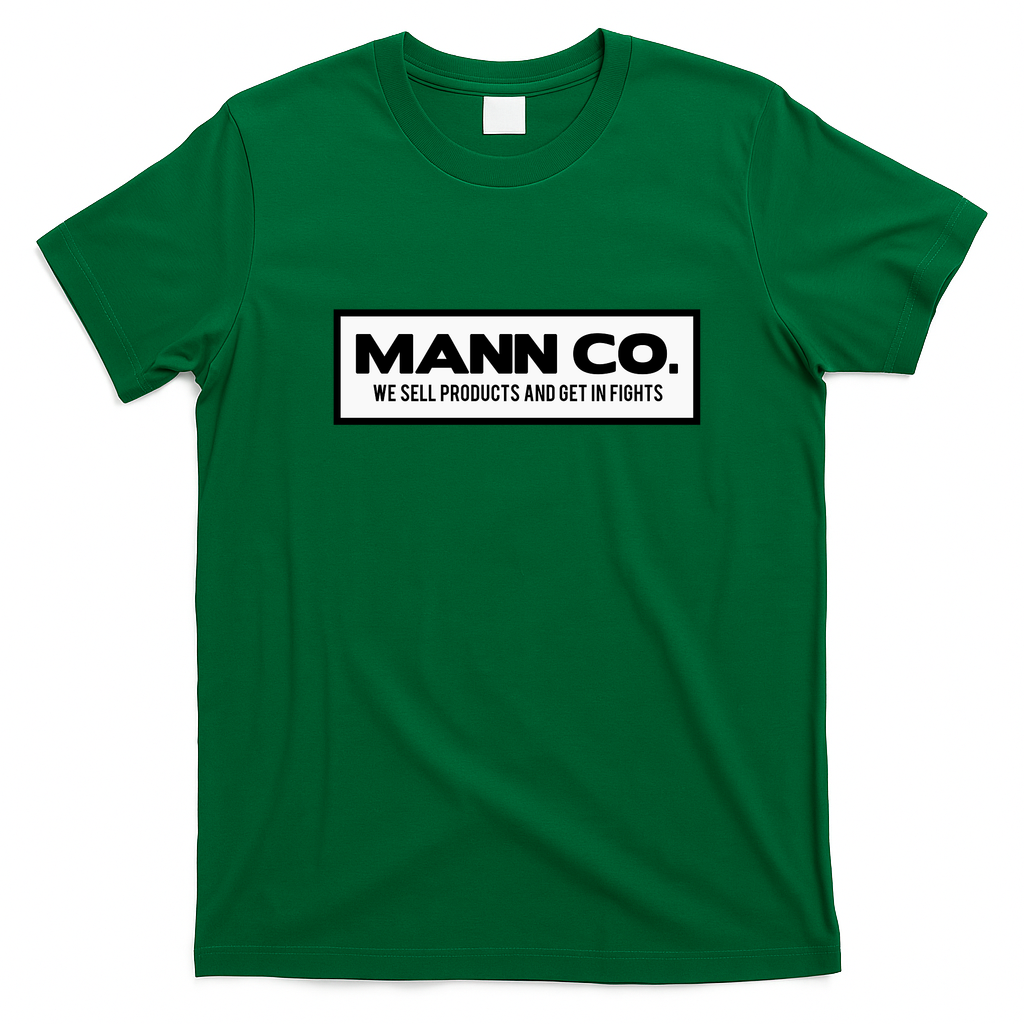 MANN CO Deep Machine Retro Graphic Tee - Irish Green