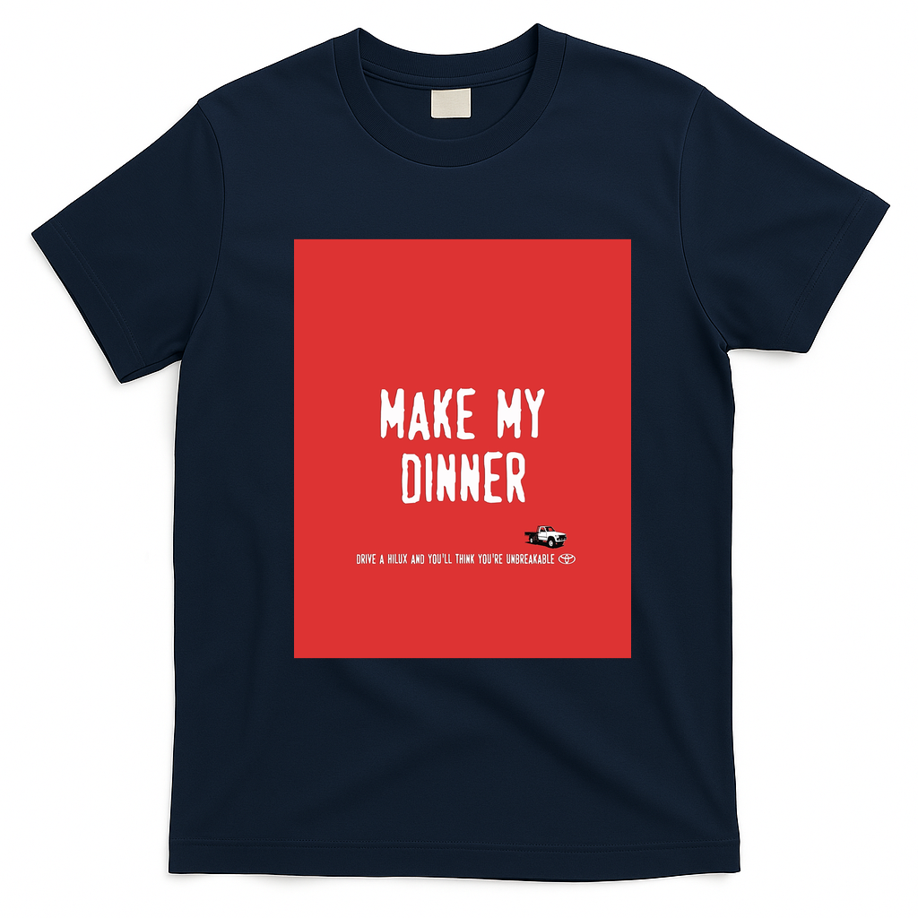 Make My Dinner Toyota Hilux T-Shirt - Navy Blue