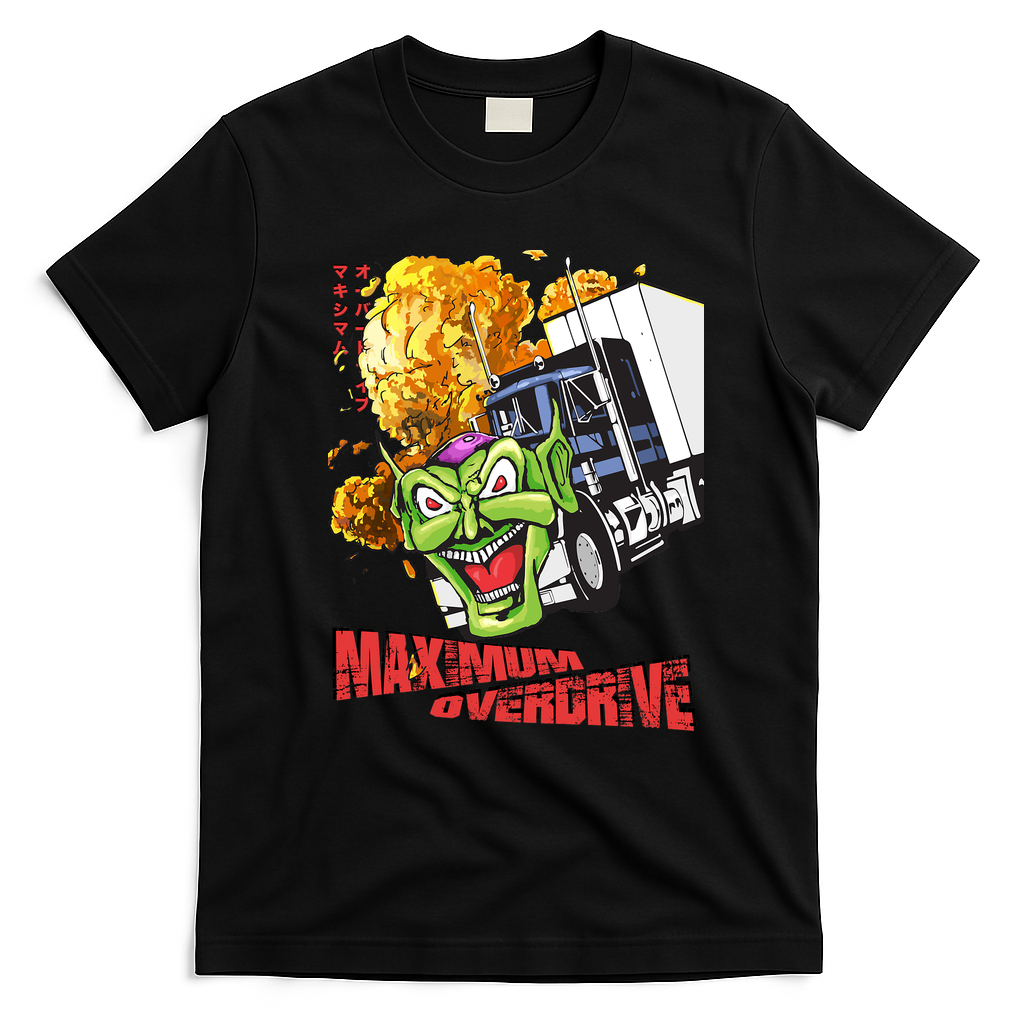 Maximum Overdrive Retro Graphic Tee - Black