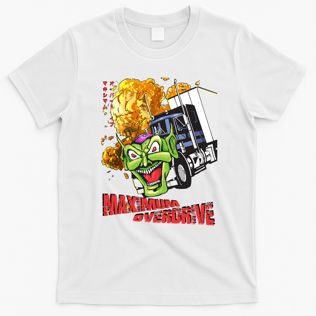 Maximum Overdrive Retro Graphic Tee - White
