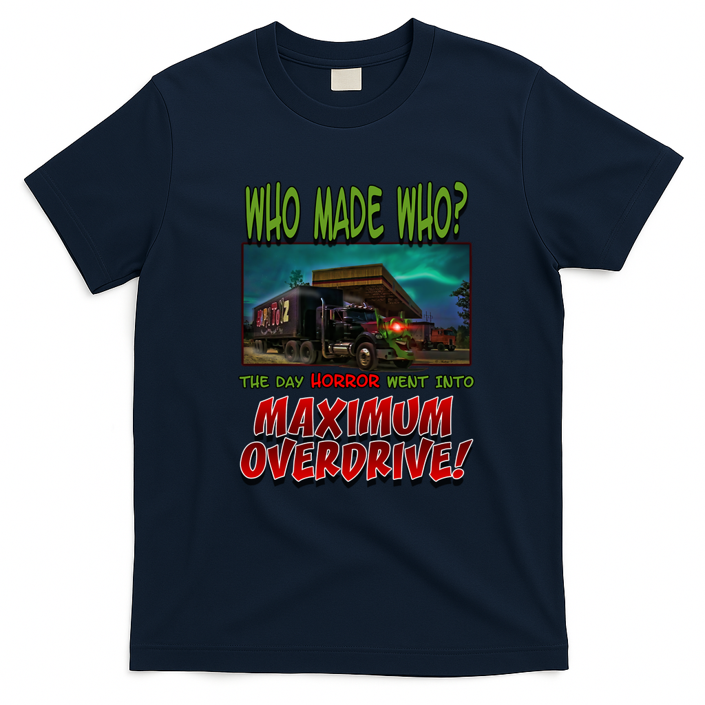 Maximum Overdrive Classic Movie T-Shirt - Navy Blue