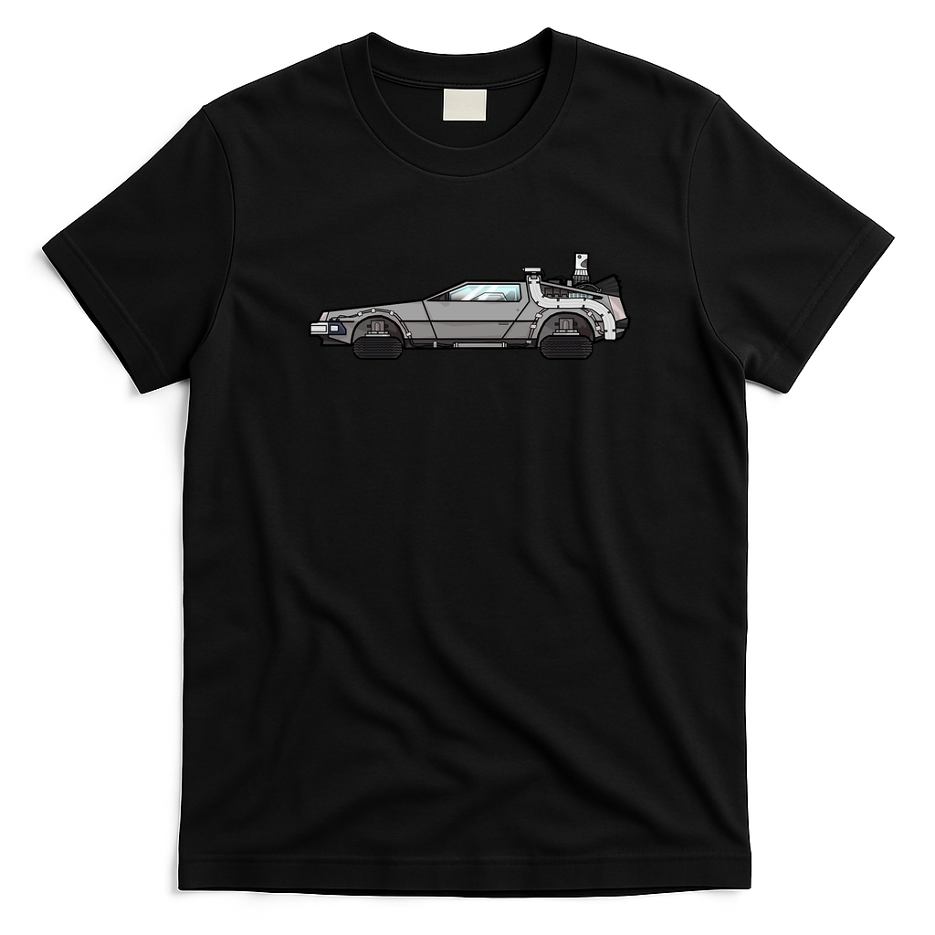 Now Is the Future DeLorean 2015 T-Shirt - Black