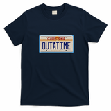 OUTATIME License Plate T-Shirt - Navy Blue