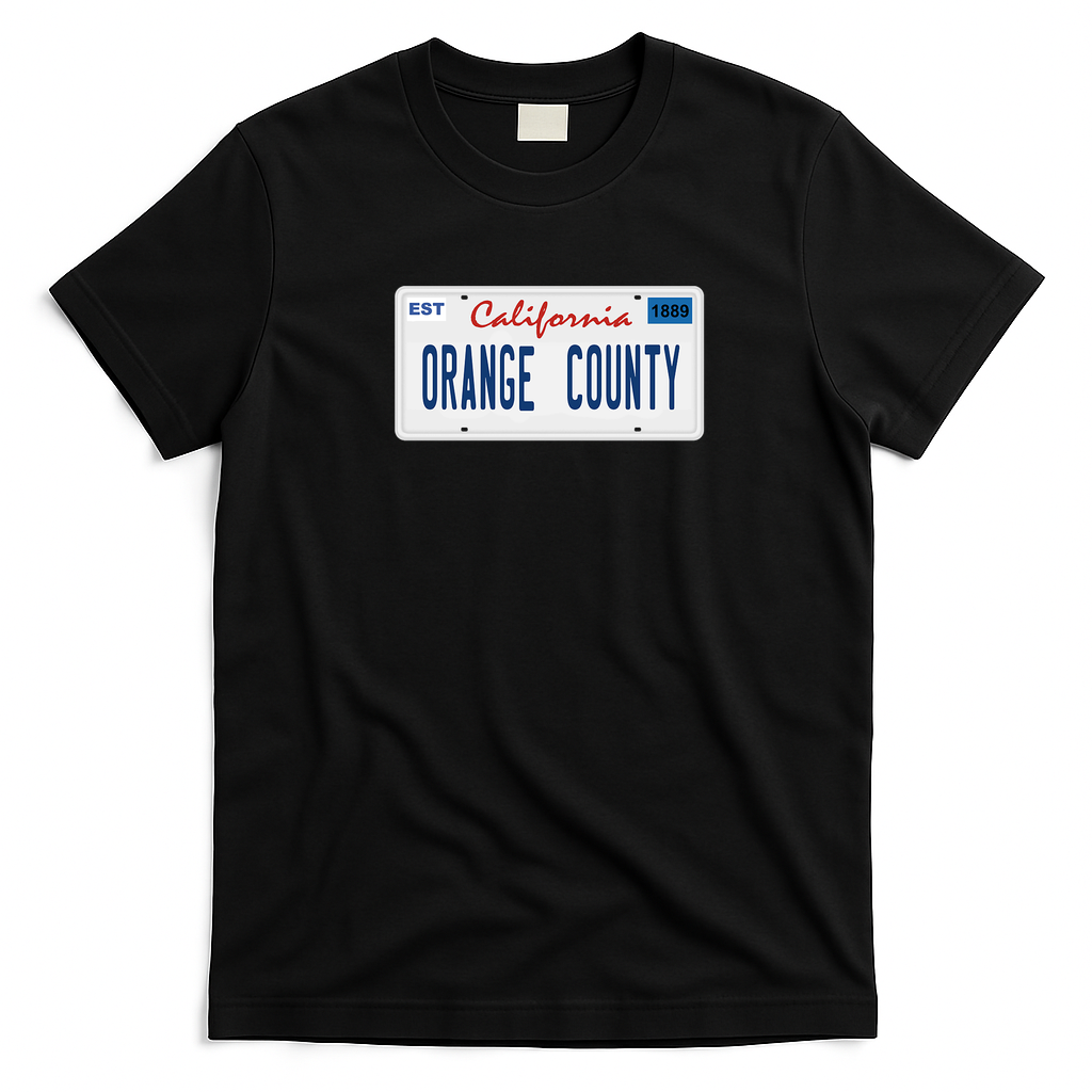 Orange County California Roadside T-Shirt - Black
