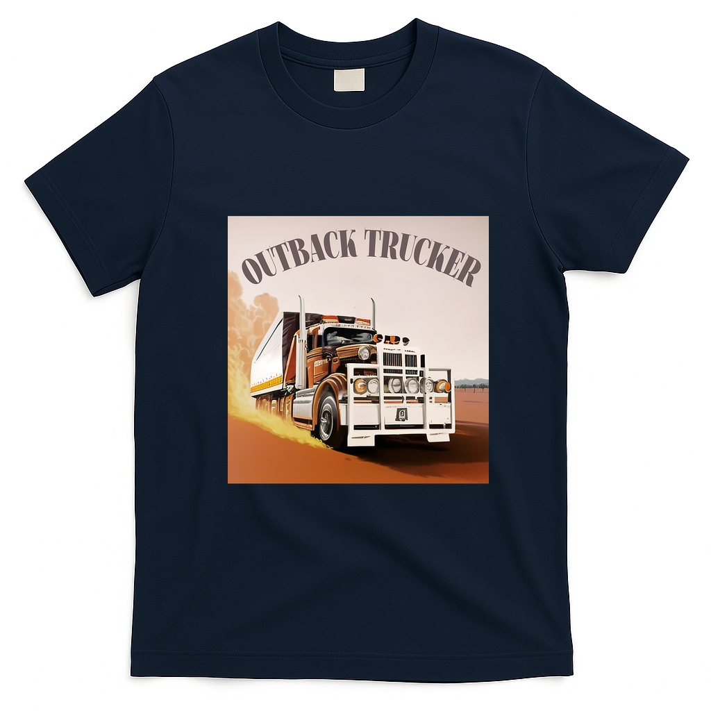 Outback Truckers Vintage T-Shirt - Navy Blue