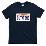 OUTATIME License Plate Graphic T-Shirt - Navy Blue