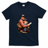 Pedro & Oscar Retro Graphic Tee - Navy Blue