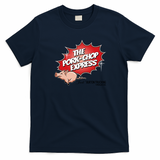 The Pork Chop Express Retro Graphic Tee - Navy Blue