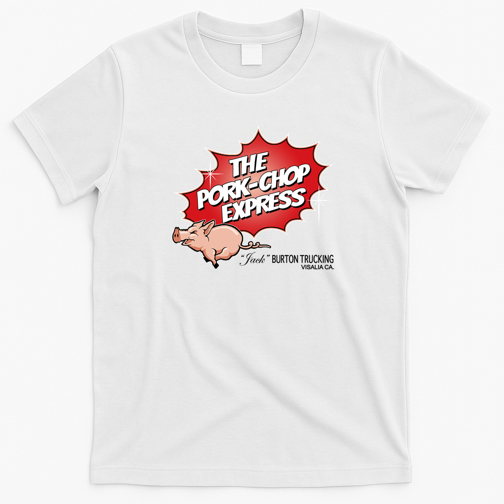The Pork Chop Express Retro Graphic Tee - White