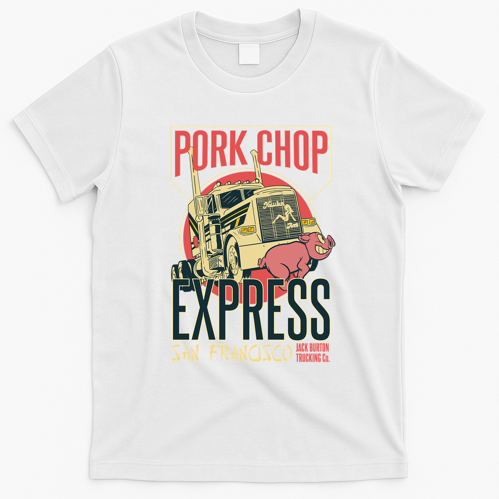 Pork Chop Express Jack Burton Retro Tee - White