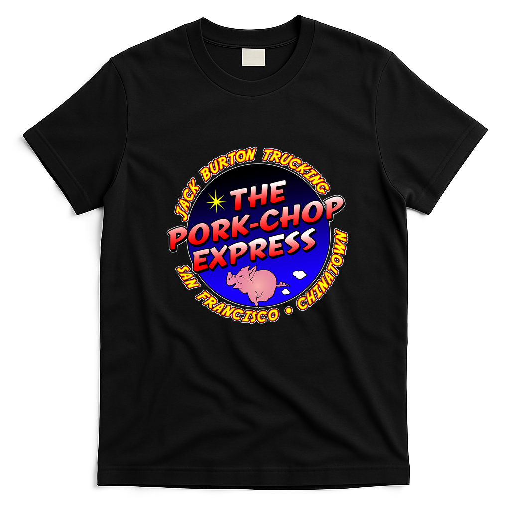 Pork Chop Express Trucking Logo Tee - Black