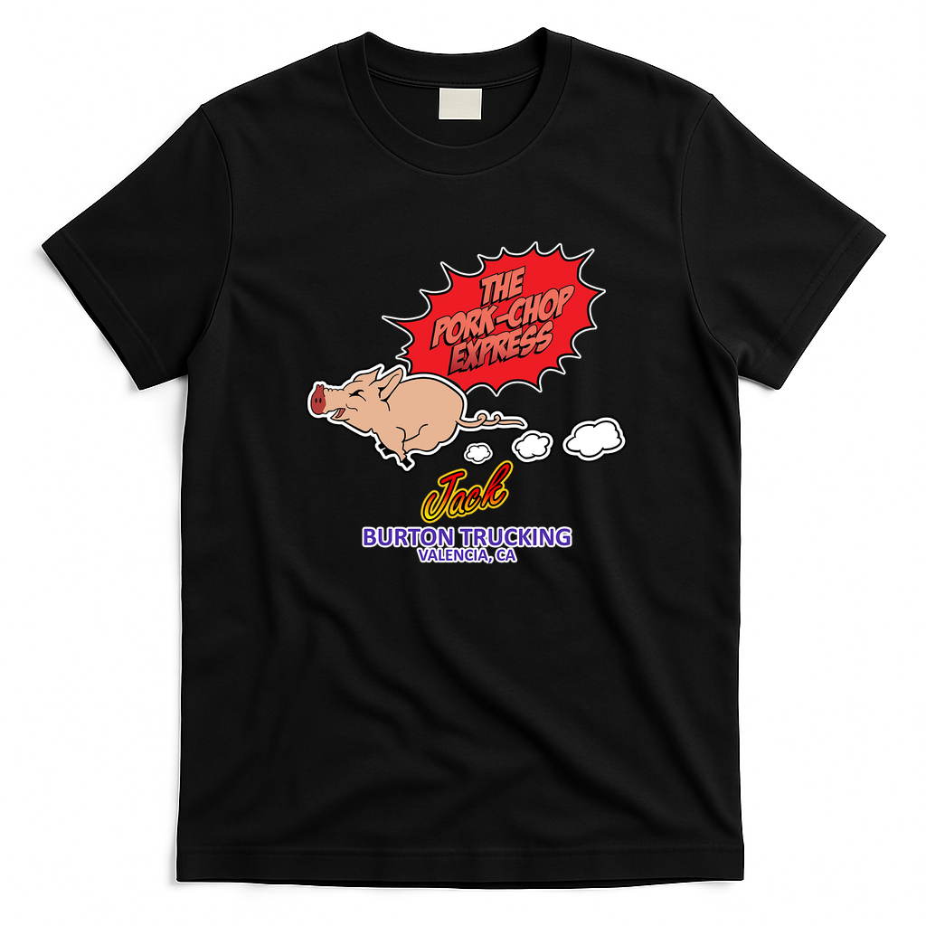 The Pork Chop Express Vintage Logo Tee - Black