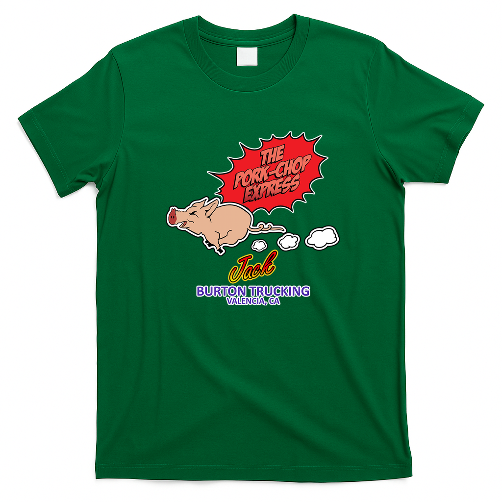The Pork Chop Express Vintage Logo Tee - Irish Green