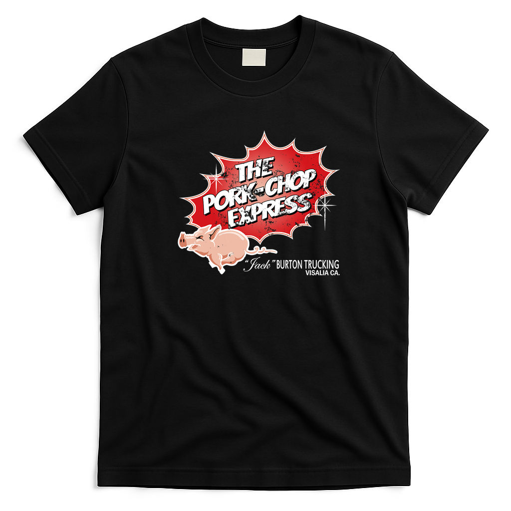 The Pork Chop Express Retro Logo Shirt - Black