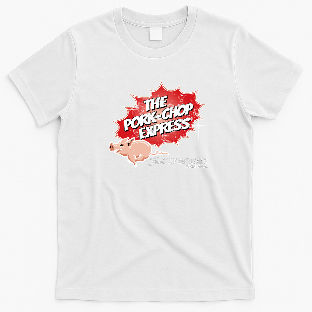 The Pork Chop Express Retro Logo Shirt - White