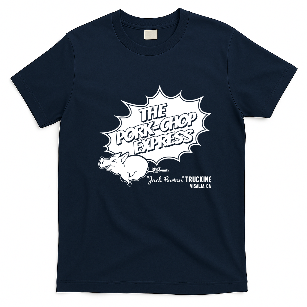 The Pork Chop Express Classic Logo T-Shirt - Navy Blue