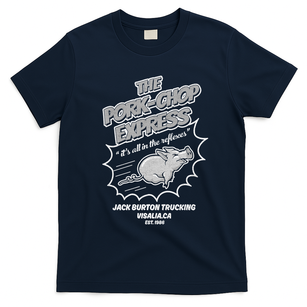 The Pork Chop Express Classic Graphic Tee - Navy Blue