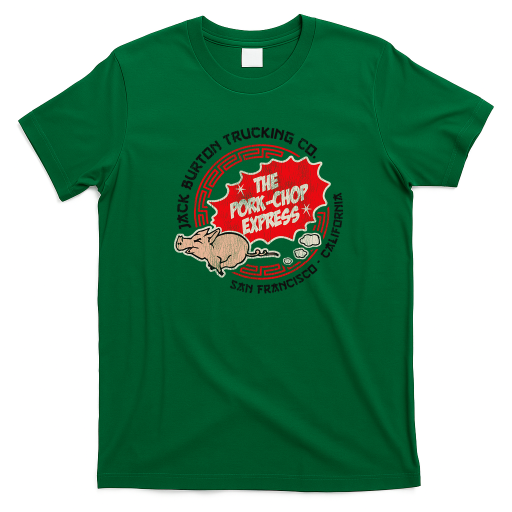 Pork Chop Express San Francisco Distressed Tee - Irish Green