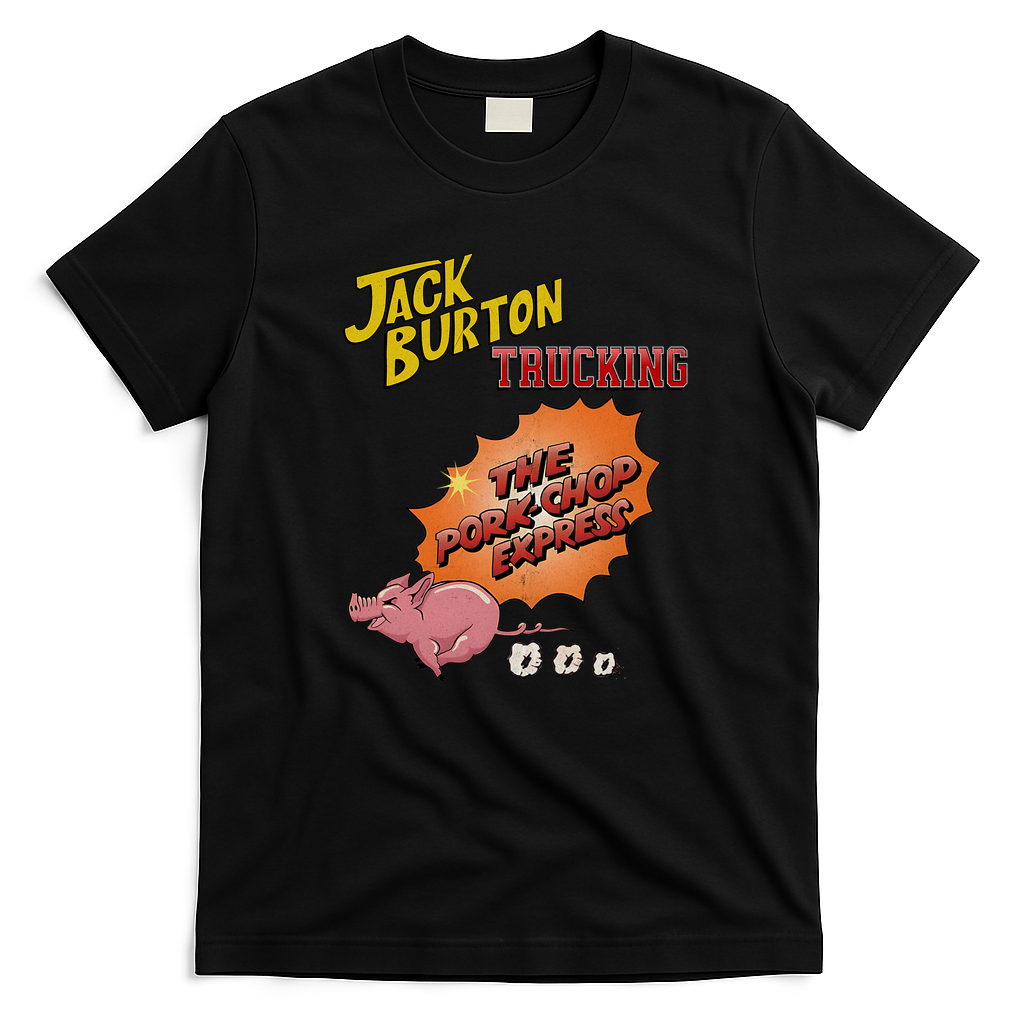 Pork Chop Express Jack Burton Movie Tee - Black
