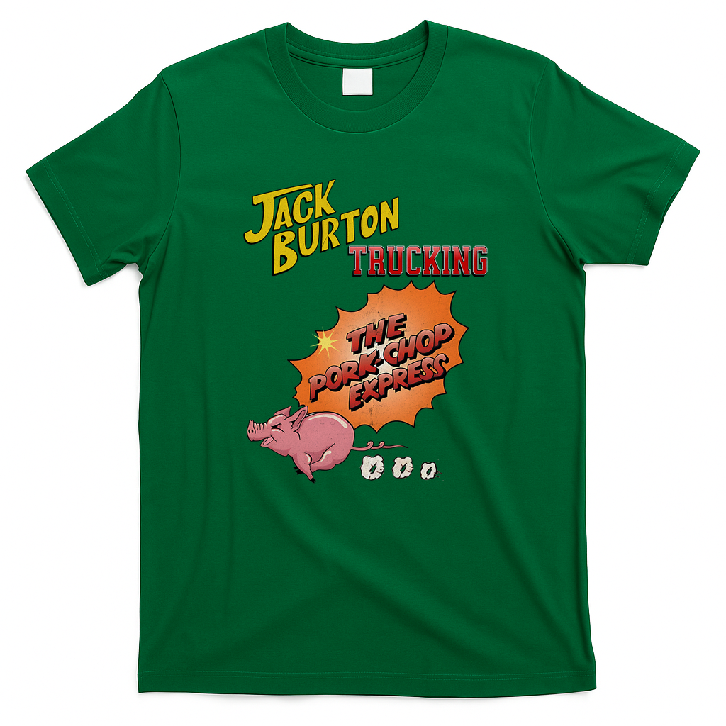 Pork Chop Express Jack Burton Movie Tee - Irish Green