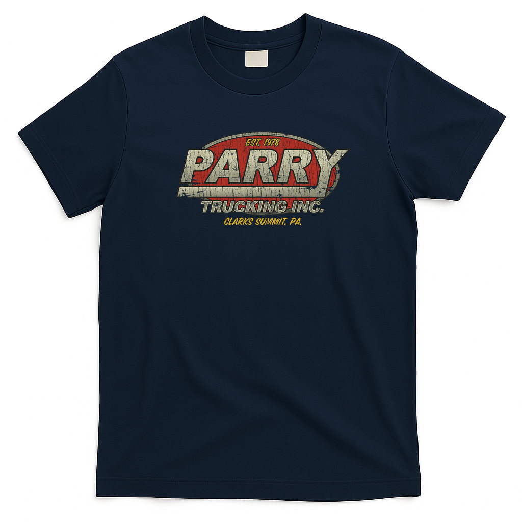 Parry Trucking Est. 1978 T-Shirt - Navy Blue
