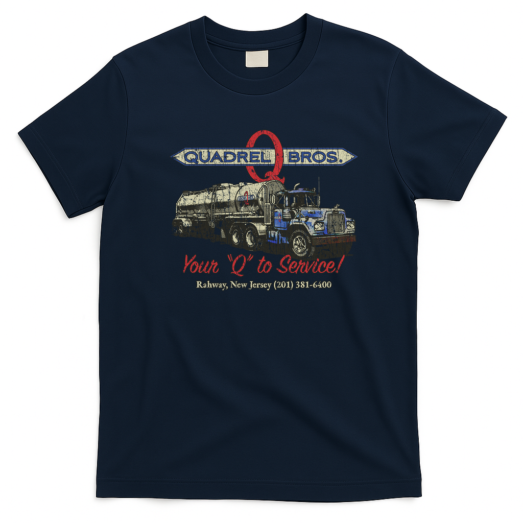 Quadrel Brothers Trucking Est. 1947 Tee - Navy Blue