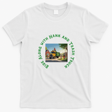 Ride Along with Hank and Trash Truck Graphic T-Shirt - White