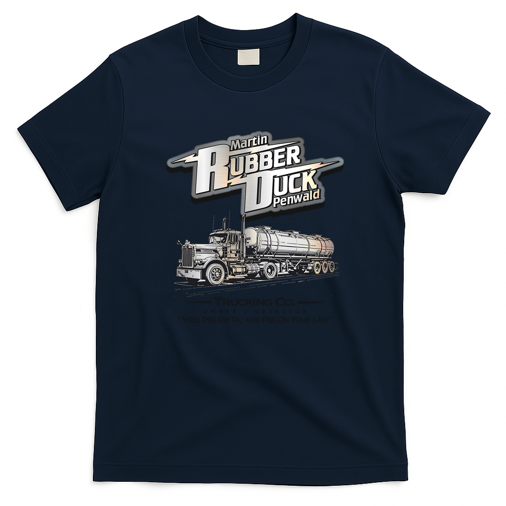 Rubber Duck Trucking Co. Convoy Tee - Navy Blue