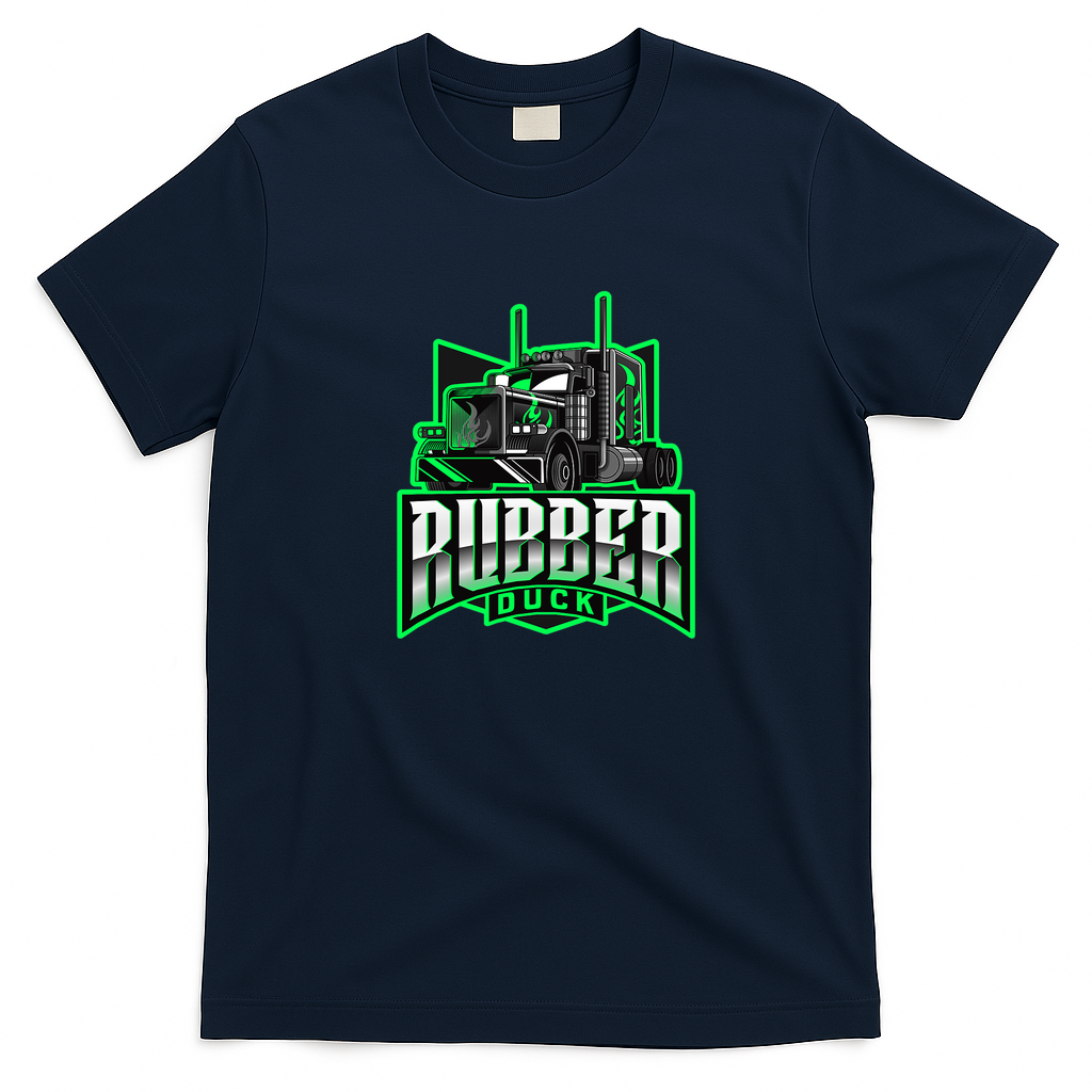 Rubber Duck Vintage Trucker Tee - Navy Blue