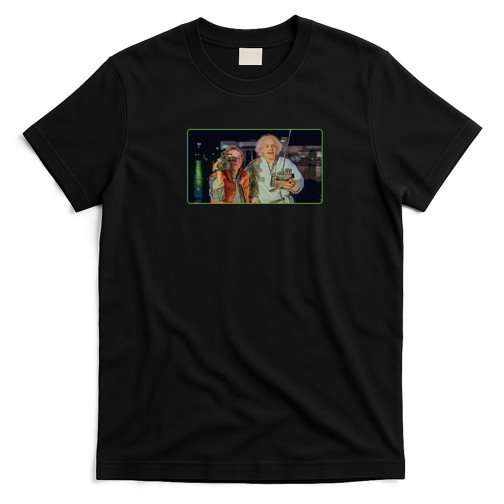 Retro Future Retro Graphic Tee - Black