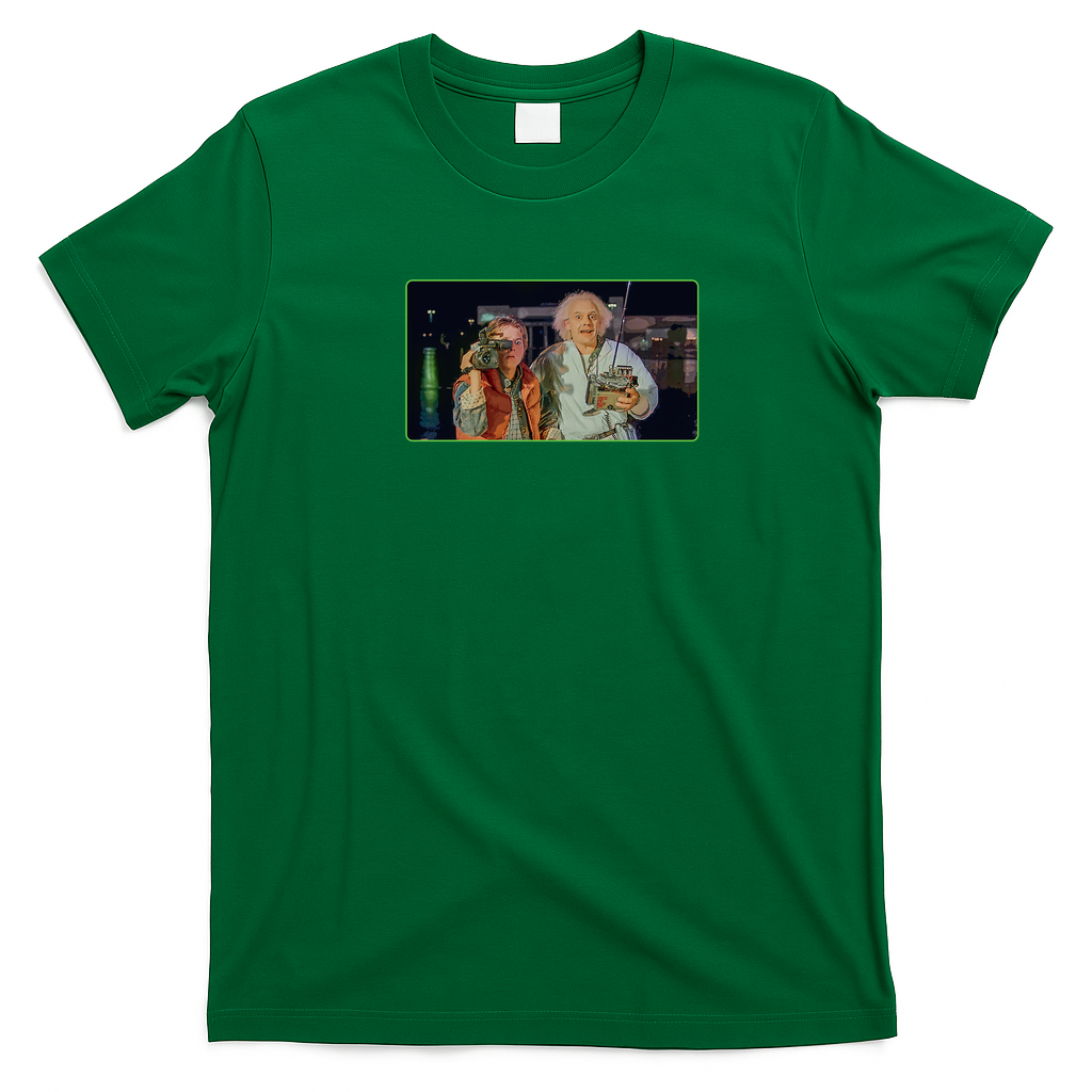Retro Future Retro Graphic Tee - Irish Green