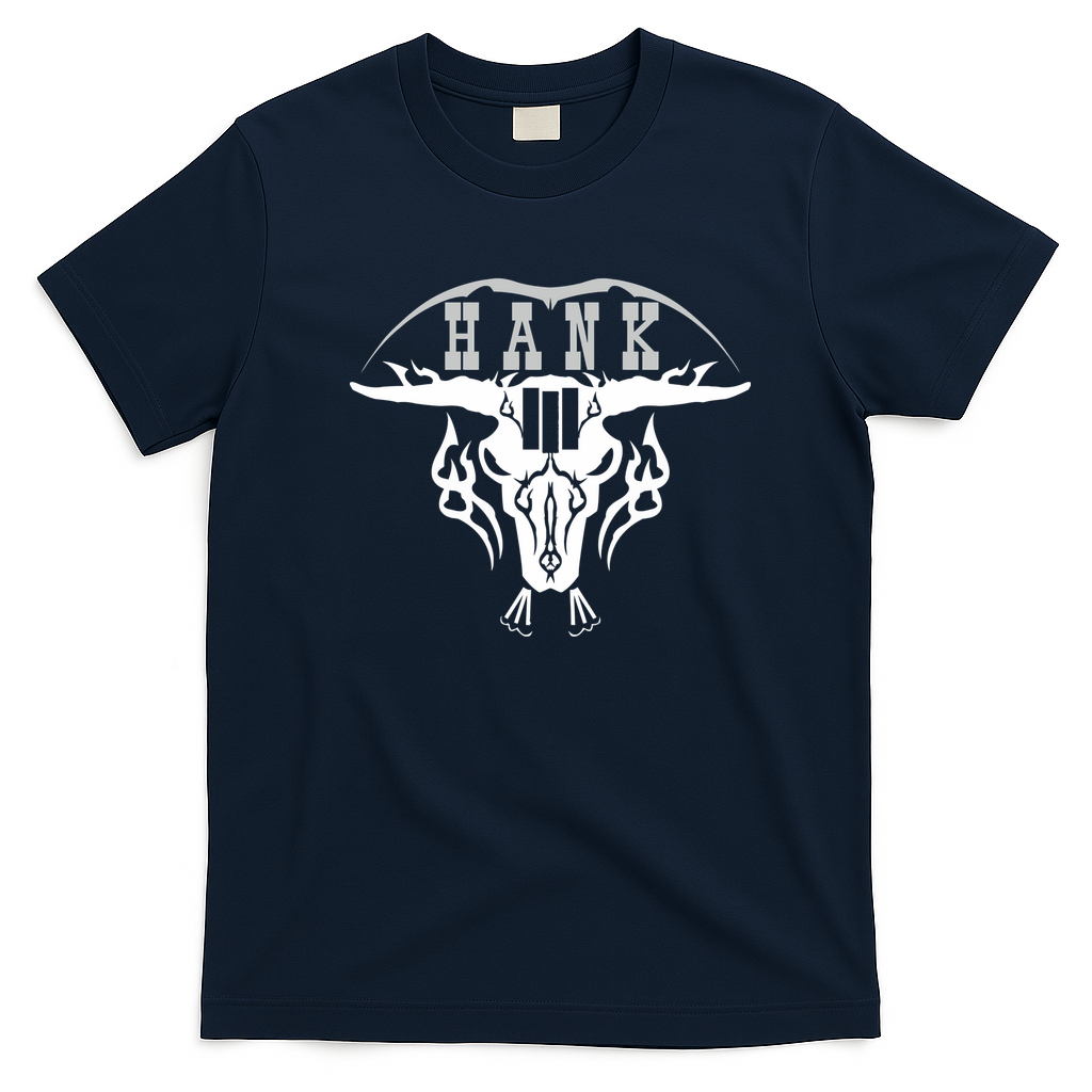 Rock & Metal Tour Retro Graphic Tee - Navy Blue